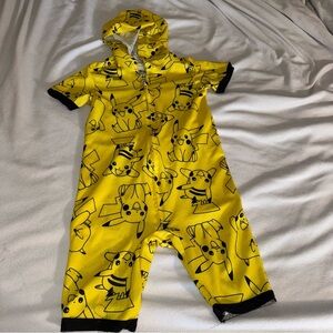 Yellow Pikachu Kids One Piece Size 4/5